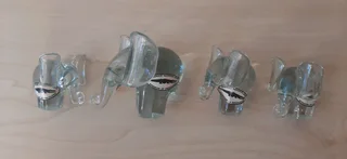 Ngwenya Glass Elephant Family of 4.