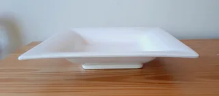 White Large Square Serving Dish