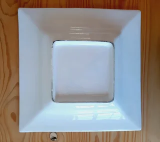 White Large Square Serving Dish