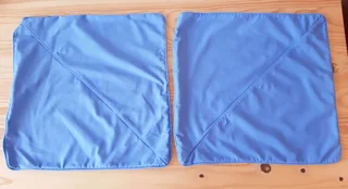 Cornflower Blue Cushion Covers. Set of 2