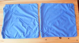 Cornflower Blue Cushion Covers. Set of 2