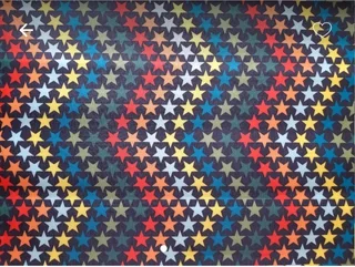 Colourful Stars Fabric. New