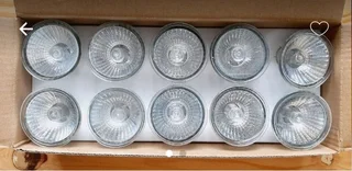 2 point 50W glass downlights. Set of 30