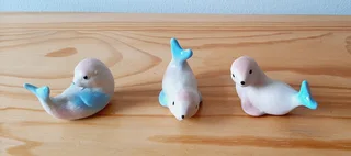 Seal Figurines. Set of 3.