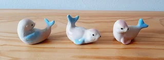 Seal Figurines. Set of 3.