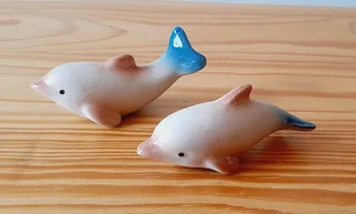 Dolphin Figurines. Set of 2.