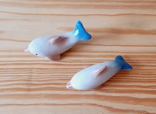 Dolphin Figurines. Set of 2.