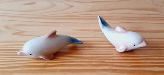 Dolphin Figurines. Set of 2.