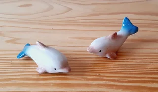 Dolphin Figurines. Set of 2.