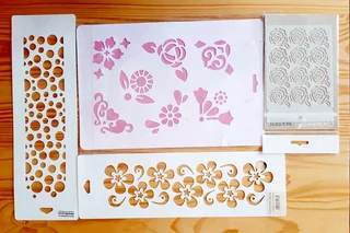 Stencils. Set of 4.