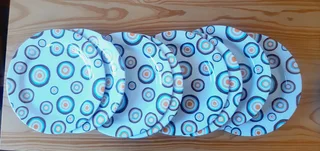 Melamine Plates and Platters. Set of 20.