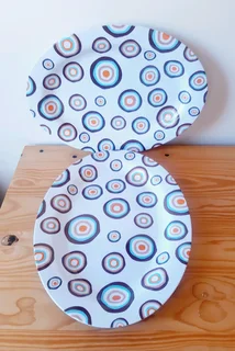 Melamine Plates and Platters. Set of 20.