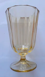 Coloured Fluted Glasses. Set of 12.