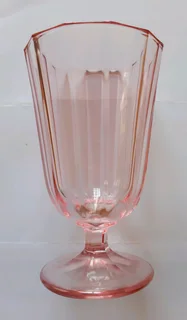 Coloured Fluted Glasses. Set of 12.