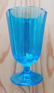 Coloured Fluted Glasses. Set of 12.