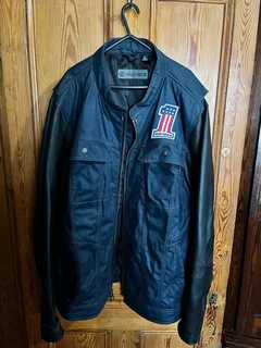 Harley Davidson casual/ riding jacket - waterproof treated denim and leather sleeves.