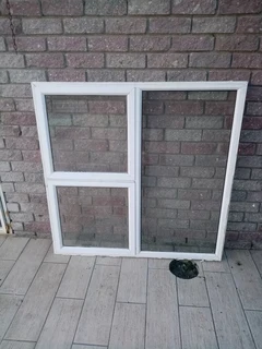 White aluminium window