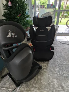 2x Cybex Solution Solution M-Fix SL high-back booster car seats