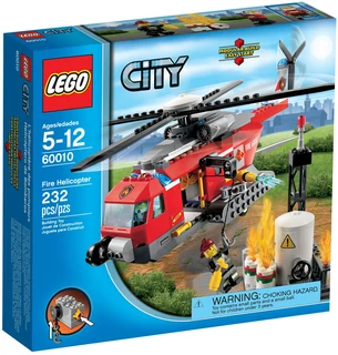 Lego – City – 60010 - Fire Helicopter (Retired Set)