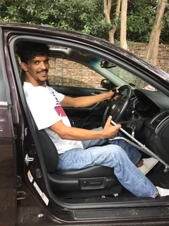 Portable hand controls for disabled drivers