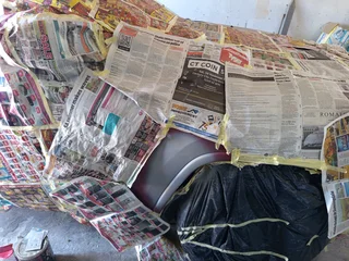 Mobile panel beater spray painter