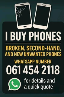 We Buy working and broken phones