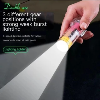 Waterproof Dual Arc USB rechargeable LED Lighter &amp; Torch (Perfect for Outdoors and Loadshedding)