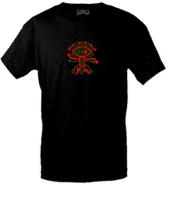 Sound activated USB rechargeable Electroluminiscence (EL) Light Up Tshirt - Aztec