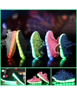 USB Rechargable Breathable Low-Top LED Light-Up Shoes