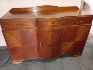 Antique Imbuia Dining Room Set with Buffet