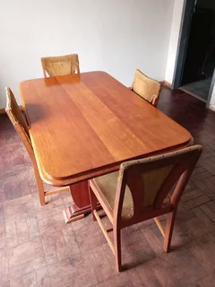 Antique Imbuia Dining Room Set with Buffet