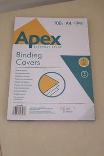 Fellowes Apex Clear PVC Binding Covers x200