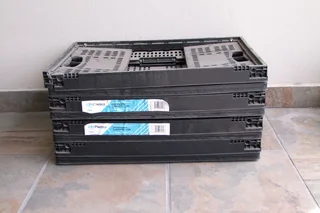 Bit Plastics Collapsible Crates x4