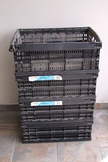 Bit Plastics Collapsible Crates x4