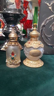2 X Beautiful Perfume Bottles  ( Refillable )..in Brass Casting