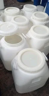 50L open top plastic drums