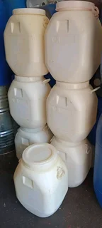50L open top plastic drums