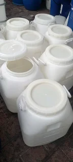 50L open top plastic drums