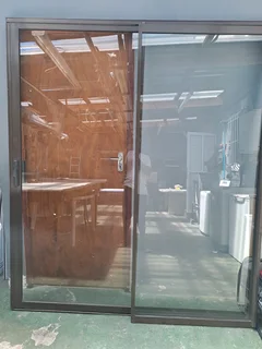 Bronze aluminium sliding door