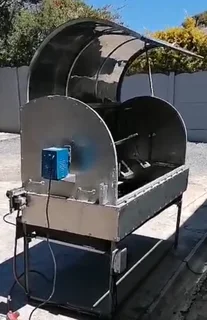 Stainless steel Spit braai &amp; Souvla  braai.