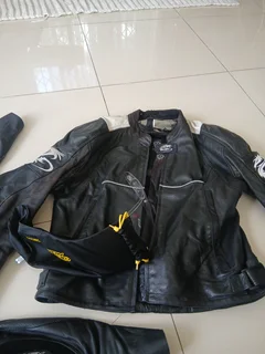 Biker leather jacket used