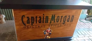 Wooden bars. Bar counters