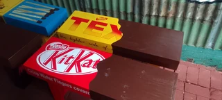 Wooden benches/crates