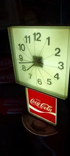 Coca cola clock. Vintage