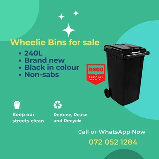Wheelie Bins for sale