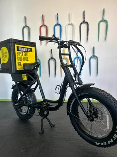 Custom Built Ebikes For Deliveries. E-cargo Bikes. Food And Courier Deliveries. Efficient Delivery.