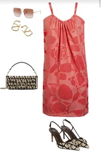 Marique Yssel Pillowcase Dress - Piano Red × 1 - small/medium