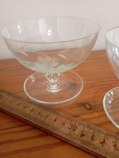 Vintage Cut Glass Sundae Bowls