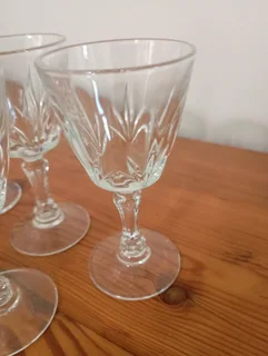 Vintage Cut Glass Sherry Glasses