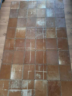 Authentic Alaskan Deer-hide rug.